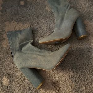 Denim Booties
